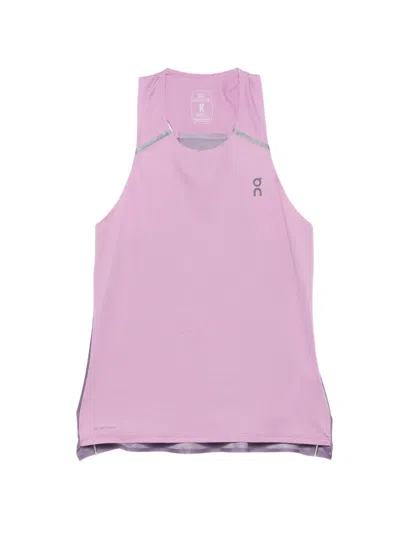 On Reflective Tank Top In Pink