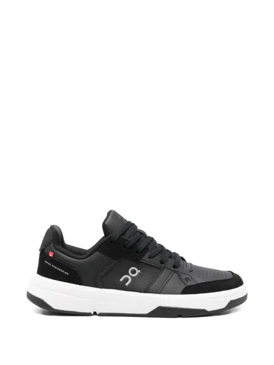 On Roger Clubhouse Lace-up Sneakers In Black