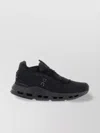 On 'rubber Sole Perforated Detailing Sneakers' In Black