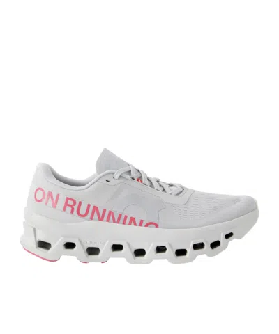 On Rubber-trimmed Mesh Sneakers In Gray