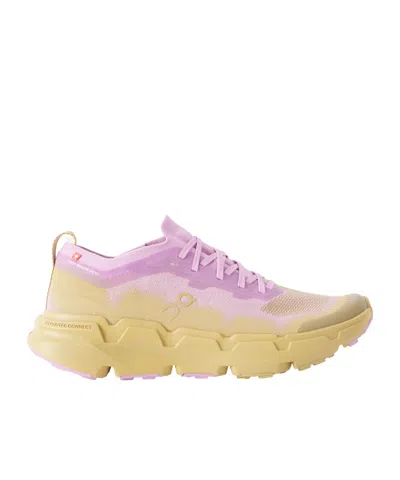 On Rubber-trimmed Stretch Recycled-knit Sneakers In Neutral