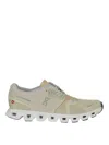 On Running Cloud 5 Womens Fitness Workout Athletic And Training Shoes In Beige