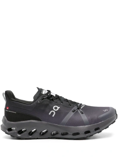 On Running Cloudsurfer Trail Waterproof Sneakers In Black