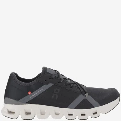ON RUNNING BLACK LACE UP SNEAKERS