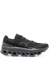On Running Cloudmonster Technical Fabric Sneakers With Perforated Rubber Sole In Black