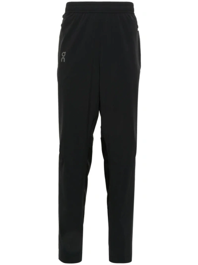 ON RUNNING BLACK LIGHTWEIGHT TRACK PANTS