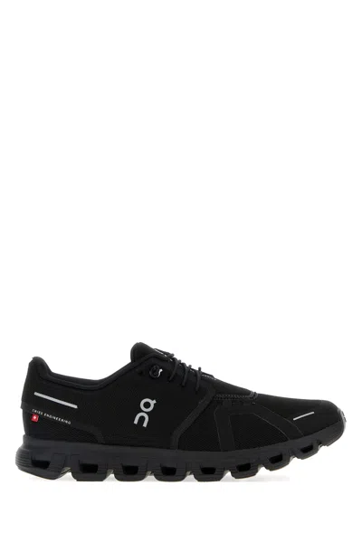 ON RUNNING SNEAKERS CLOUD 6 IN RETE NERA  UOMO