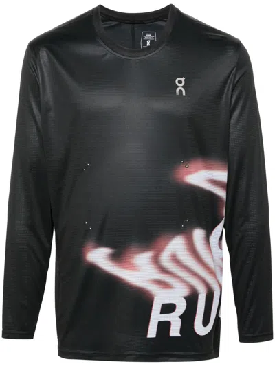 On Running Black Pace Long-sleeve T-shirt