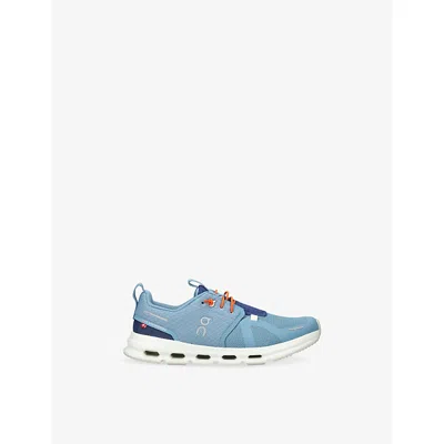 On Running Blue Kids' Cloud Sky Woven Trainers Eur 35.5 /3 Uk