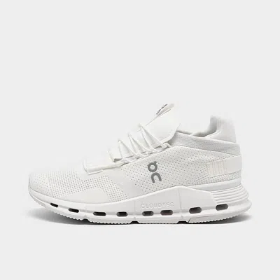 Pre-owned On Running Brand Cloud Cloudnova Undyed All White Women's Shoes 2024