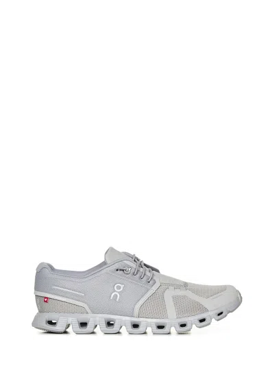 On Running Breathable Grey Performance Sneakers In Grey Fabric