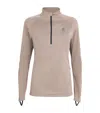 On Running Climate Quarter-zip Long-sleeve Top In Brown