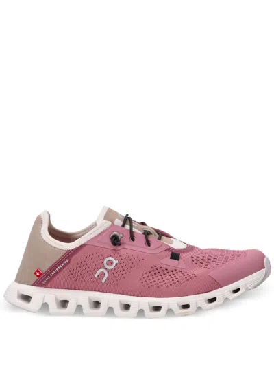 On Running Cloud 5 Coast Lace-up Sneakers In Pink
