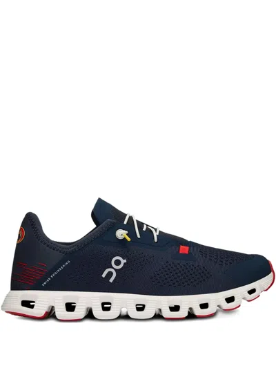 On Running Cloud 5 Coast "navy White" Sneakers In Blue
