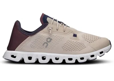 Pre-owned On Running Cloud 5 Coast (women's) Sneakers In Sand/mulberry In Multi