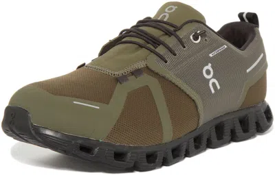 Pre-owned On Running Cloud 5 Fast Lacing Waterproof Sneakers Olive Mens Size Us 7 - 13