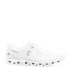 On Running Mesh Upper Flat Sole Sneakers In White