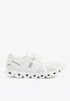 On Running Mesh Upper Flat Sole Sneakers In White