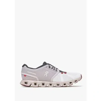 On Running Cloud 5 Pearl Frost Trainers In Gray