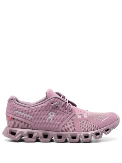 On Running Cloud 5 Debossed-logo Sneakers In Purple