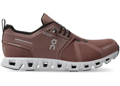Pre-owned On Running Cloud 5 Waterproof Brown (women's) Sneakers In Cocoa/frost