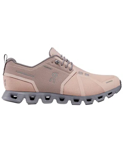 On Running Cloud 5 Waterproof Everyday Shoe In Pink