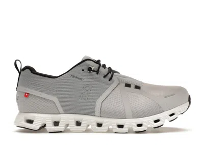 Pre-owned On Running Cloud 5 Waterproof Grey (women's) Sneakers In Glacier/white