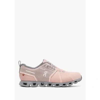 On Running Cloud 5 Waterproof Rose Fossil Trainers In Pink