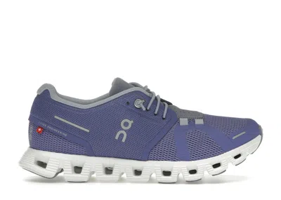 Pre-owned On Running Cloud 5 (women's) Sneakers In Blueberry/feather