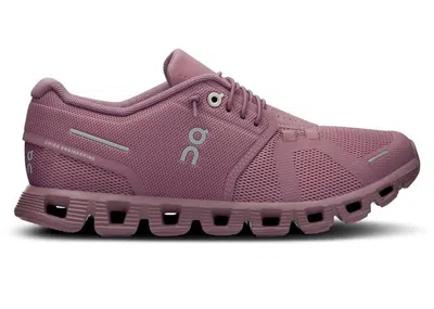 Pre-owned On Running Cloud 5 (women's) Sneakers In Fig/quartz In Purple