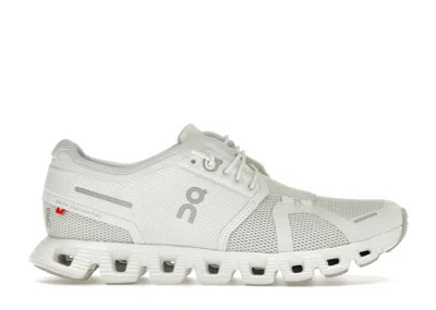 Pre-owned On Running Cloud 5 (women's) Sneakers In Ice/white