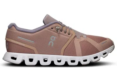 Pre-owned On Running Cloud 5 (women's) Sneakers In Rosebrown/fog