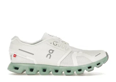 Pre-owned On Running Cloud 5 (women's) Sneakers In Undyed/white/creek