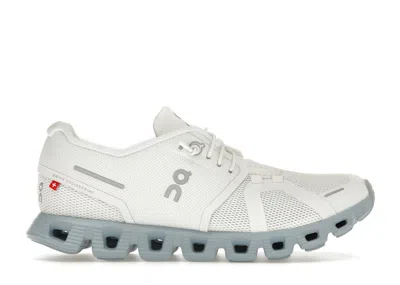 Pre-owned On Running Cloud 5 (women's) Sneakers In White/chambray In Multi