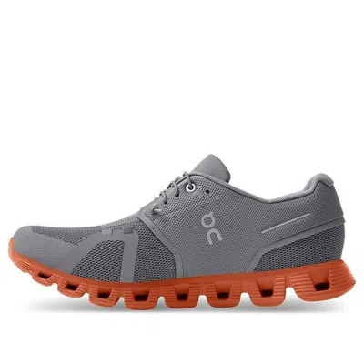 On Running Cloud 5 'zinc Grey Canyon Orange'