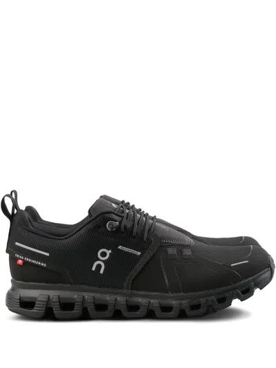 On Breathable Mesh Sneakers With Distinctive Segmented Sole In Black