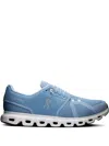 On Running Mesh Panel Round Toe Rubber Sole Sneakers In ブルー