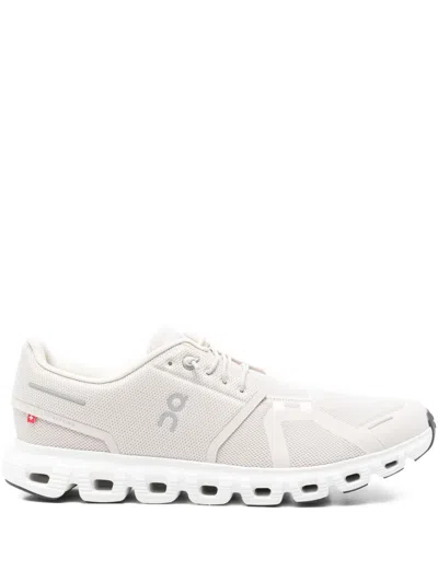 On Running Cloud 6 Sneakers In Neutral