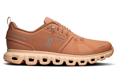 Pre-owned On Running Cloud 6 Waterproof (women's) Sneakers In Sandste/blde