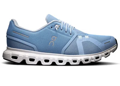 Pre-owned On Running Cloud 6 (women's) Sneakers In Chambray/white