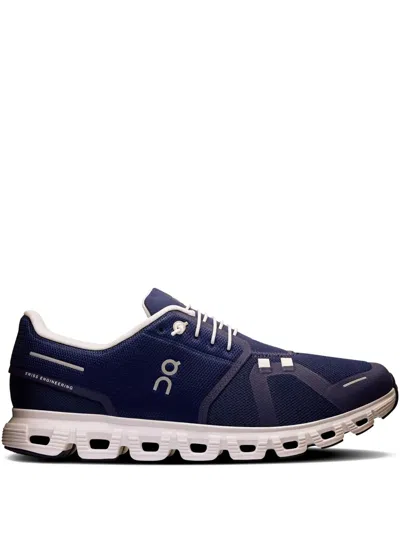 On Running Cloud Lace-up Sneakers In Blue