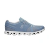 ON RUNNING CLOUD SHOES 5 MAN CHAMBRAY/WHITE