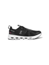 On Running Cloud Sky Panelled Canvas Sneakers In Black