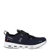 On Running Boys Navy Kids Cloud Sky Logo-print Woven Low-top Trainers 11-15 Years In Navy