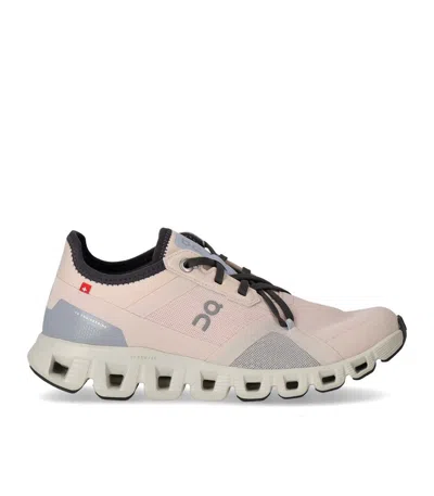 On Running Cloud X 3 Ad Shell Heather Sneaker In Pink