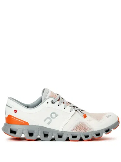 On Running Cloud X 3 Running Sneakers In White