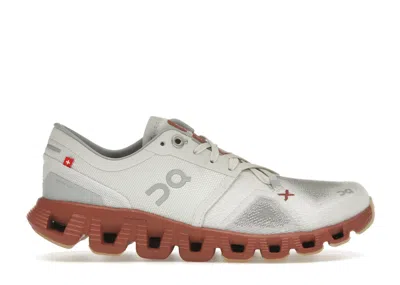 Pre-owned On Running Cloud X 3 (women's) Sneakers In Ice/auburn