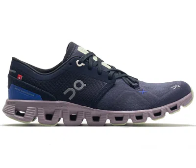 Pre-owned On Running Cloud X 3 (women's) Sneakers In Midnight/her
