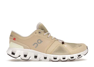Pre-owned On Running Cloud X 3 (women's) Sneakers In Savannah/frost