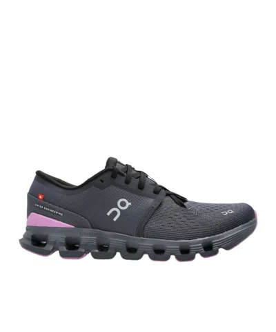 On Running Cloud X 4 Lace-up Sneakers In Black